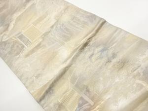 東屋に藤・松模様織出し袋帯